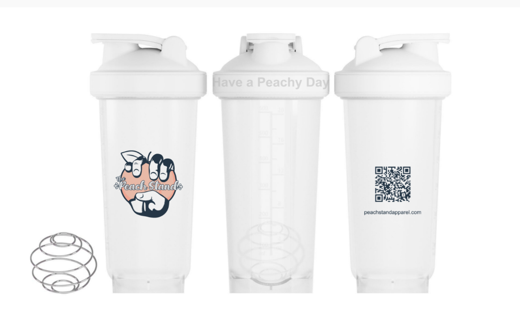 Peach Crunch Shaker Bottle